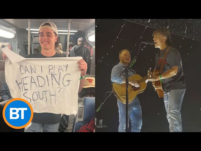 ⁣Meet the 17-year-old who went viral after performing with Zach Bryan