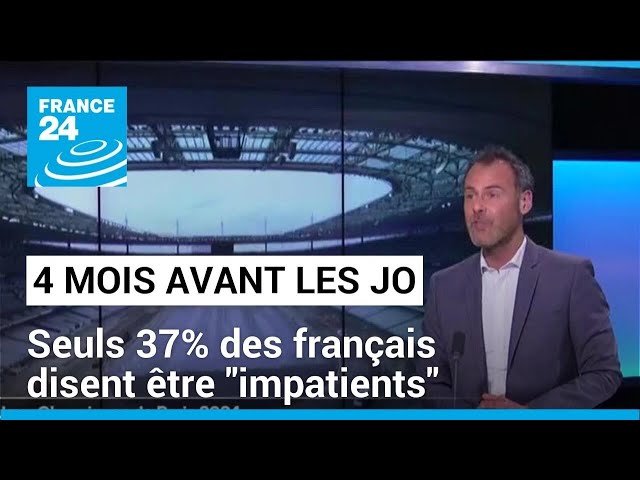 4 mois avant les JO : seuls 37% des français disent être "impatients" • FRANCE 24