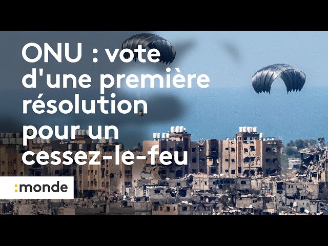 Guerre au Proche Orient : l'ONU vote une résolution pour un cessez le feu à Gaza