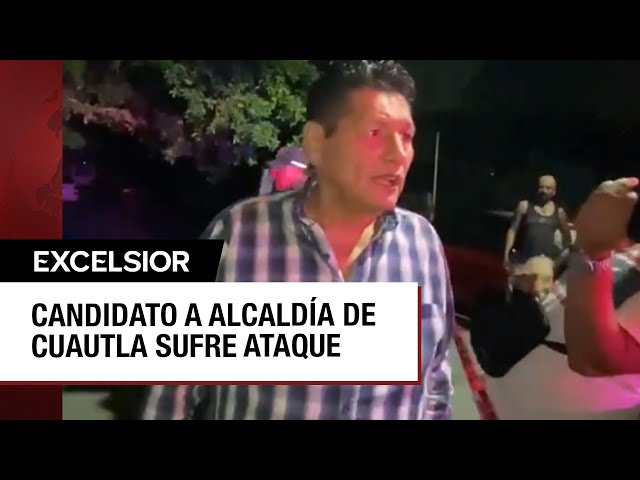 Candidato a la alcaldía de Cuautla libra atentado en su contra