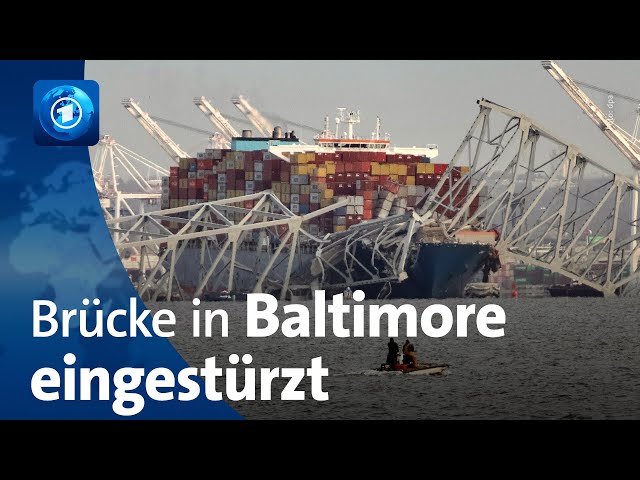 Rettungsarbeiten nach Brückeneinsturz in Baltimore