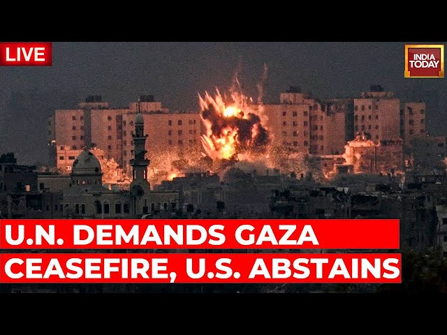 LIVE | Israel Vs Gaza Escalates: UN Security Council Passes Gaza Ceasefire Resolution, US Abstains