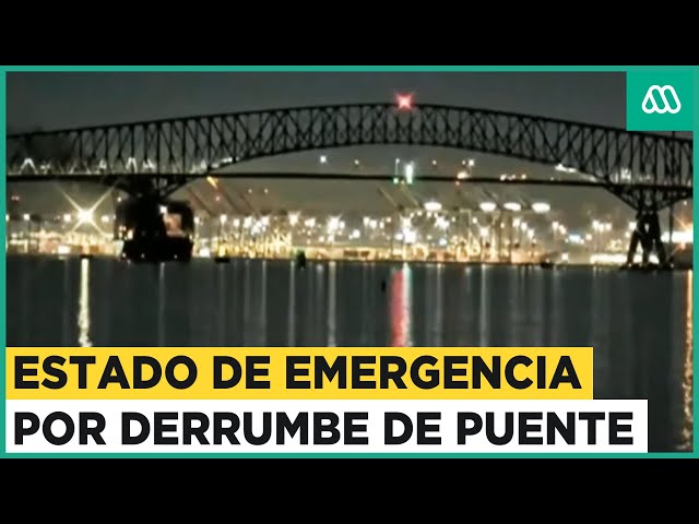 Estado de Emergencia: Impacto por derrumbe de puente en Baltimore tras choque de barco