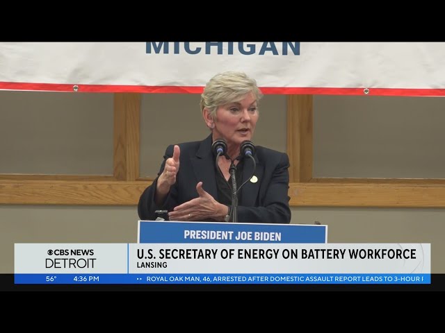 U.S. Secretary of Energy Jennifer Granholm on battery workforce