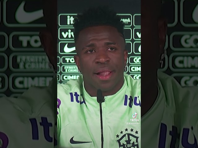 Vinicius JR. breaks down discussing racist abuse #shorts