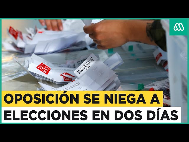 Polémica por elecciones en dos días: Oposición se niega debido a posibilidad de fraude