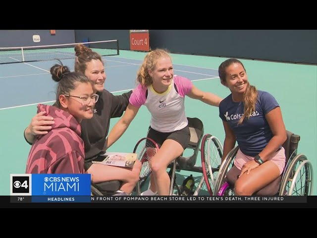 Wheelchair tennis invitational showcased at Miami Open