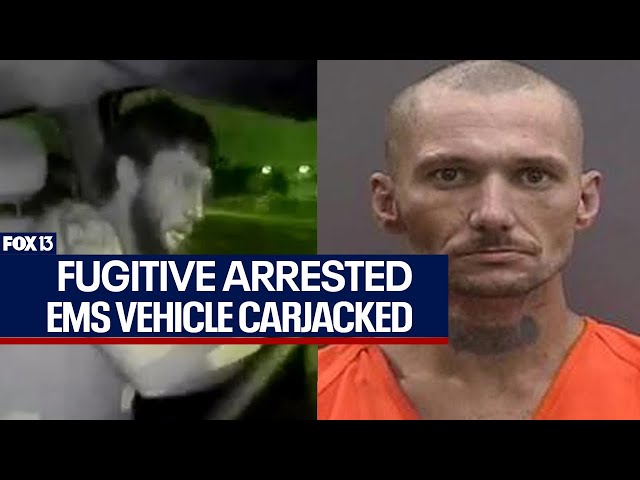 Accused carjacker arrested days after crashing stolen EMS vehicle