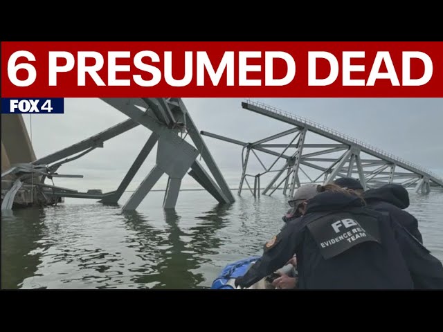 Baltimore bridge collapse: 6 workers presumed dead