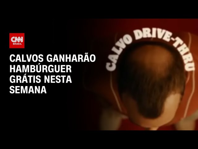 Calvos ganharão hambúrguer grátis nesta semana | CNN PRIME TIME