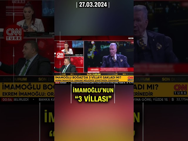 Şahin ve Dükel Arasında "Mal Beyanı" Tartışması! İmamoğlu Boğaz'da 3 Villayı Sakladı 