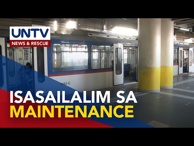 ⁣Biyahe ng LRT-1, LRT-2 at MRT-3, pansamantalang ititigil para isailalim sa maintenance