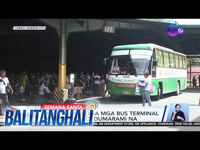 Mga pasahero sa mga bus terminal sa EDSA-Cubao, dumarami na | BT