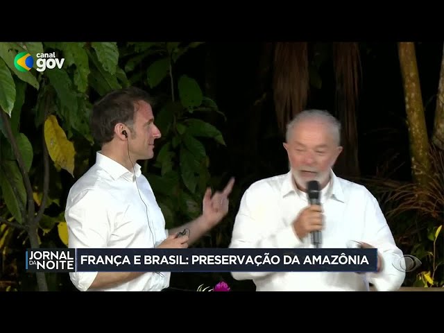 Lula e Macron se encontram em Belém