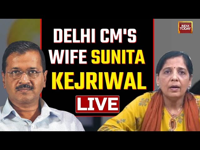 Delhi CM's Wife Sunita Kejriwal LIVE | Arvind Kejriwal News Live | Arvind Kejriwal In Jail News