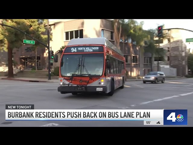 Burbank residents push back on bus lane plan