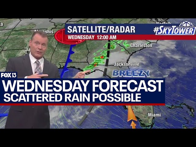 Tampa weather | warm, humid day before cold front on March 27, 2024