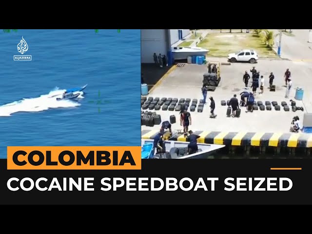 Tonnes of cocaine seized after high-speed boat chase in Colombia | #AJshorts