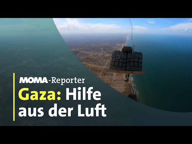 Unterwegs mit einem Hilfsflug über Gaza | ARD-Morgenmagazin