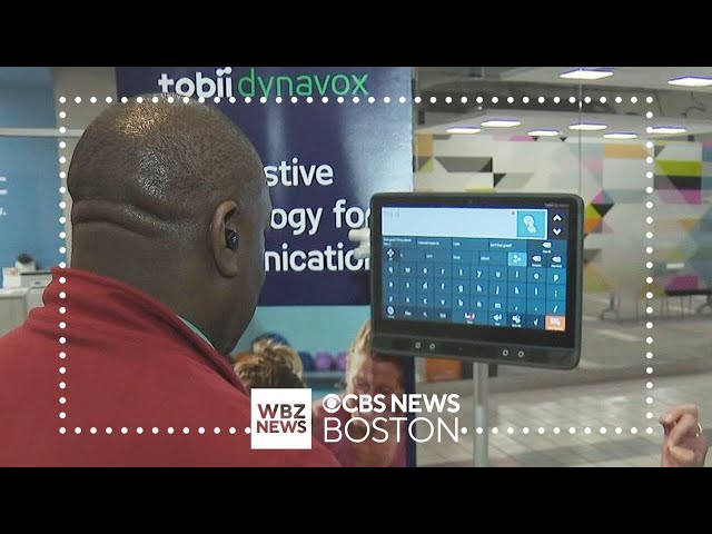 Watch as eye tracking device creates speech at Assistive Tech Fair in Massachusetts