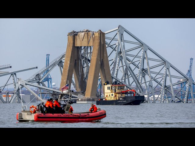 Search continues for 6 people presumed dead in Baltimore bridge collapse