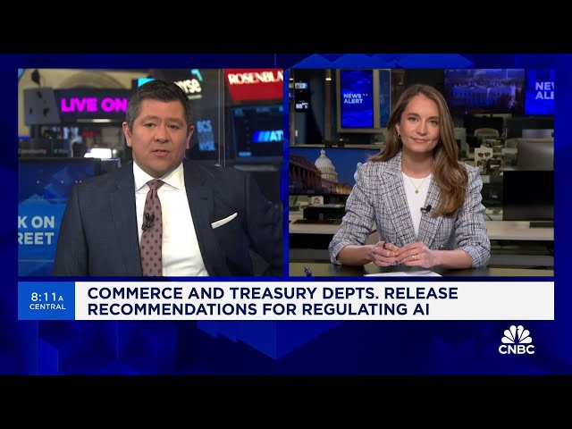⁣Commerce and Treasury Departments release recommendations for regulating AI