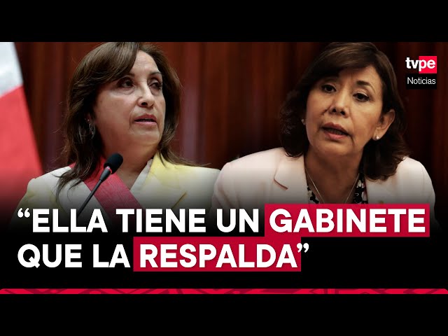 Ministra de la Mujer: "La presidenta Boluarte cuenta con un gabinete que la respalda"