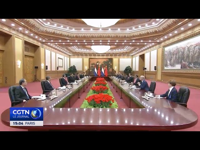 Le président chinois Xi Jinping rencontre le Premier ministre néerlandais Mark Rutte