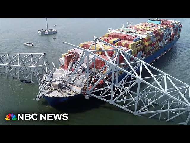 ⁣'Disturbing sight': Eyewitnesses recount seeing the Baltimore bridge collapse