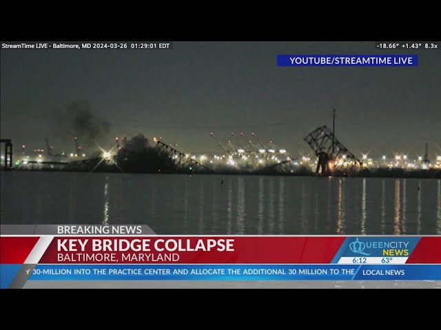 Major Baltimore bridge collapses after overnight ship crash