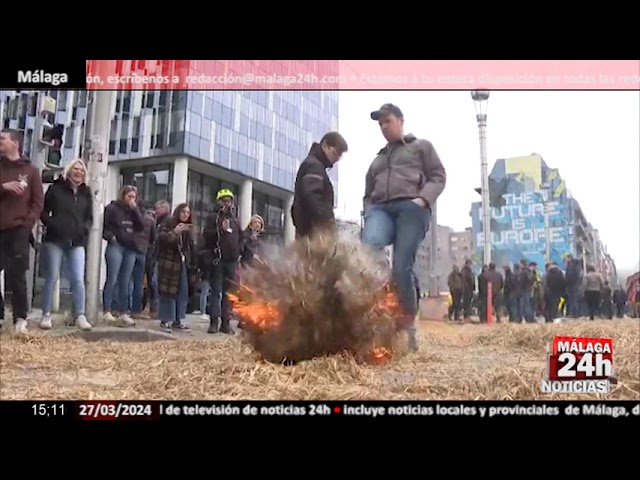 Noticia - Protestas en Bruselas durante la reunión del Consejo de Ministros de Agricultura