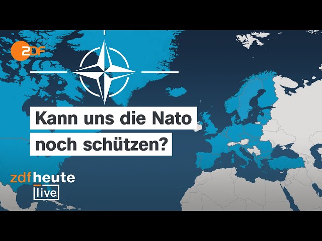 Putins Angriffskrieg und Trump in den USA: Wo die Nato nach 75 Jahren steht | ZDFheute live