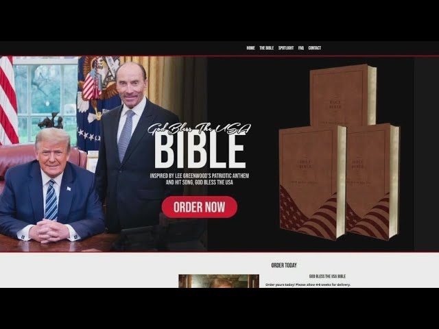 Trump selling Bibles amid legal troubles