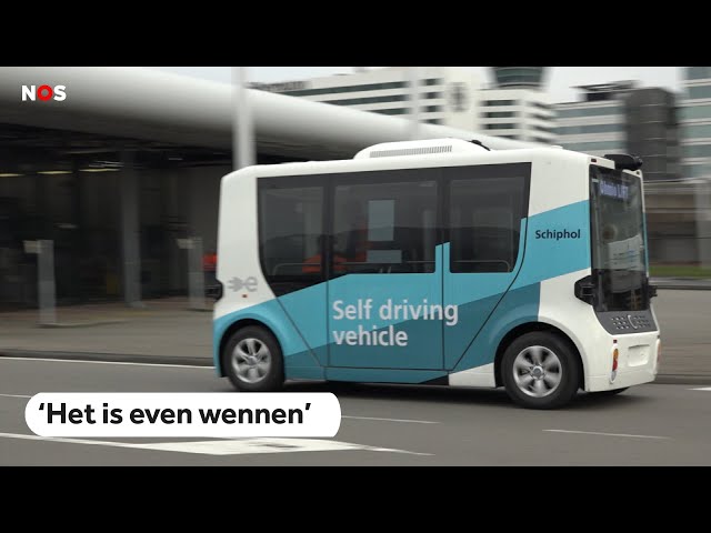 ⁣Schiphol test zelfrijdende bussen voor personeel