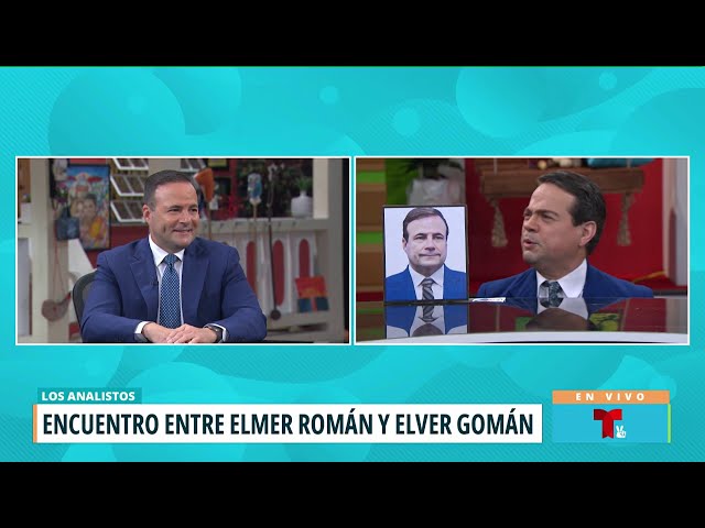 ¡Tremendo! Mira cómo fue el encuentro de Elmer Román con Elver Gomán