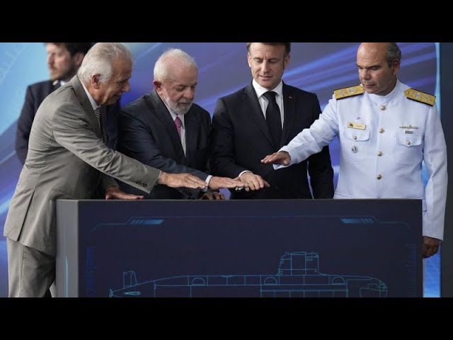 ⁣Lula y Macron lanzan en Brasil un submarino propulsado por diésel