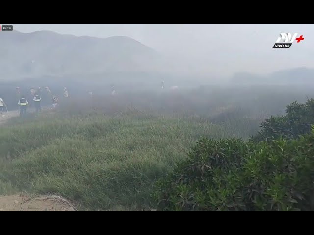 Incendio forestal se registra en los humedales de Ventanilla