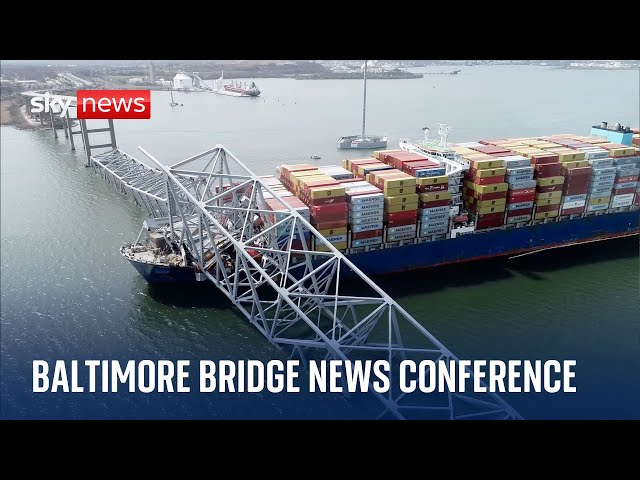 Baltimore bridge news conference