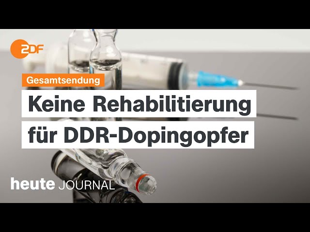 heute journal vom 27.03.24 Niederlage für DDR-Dopingopfer, Konjunkturprognose, Oper Charkiw