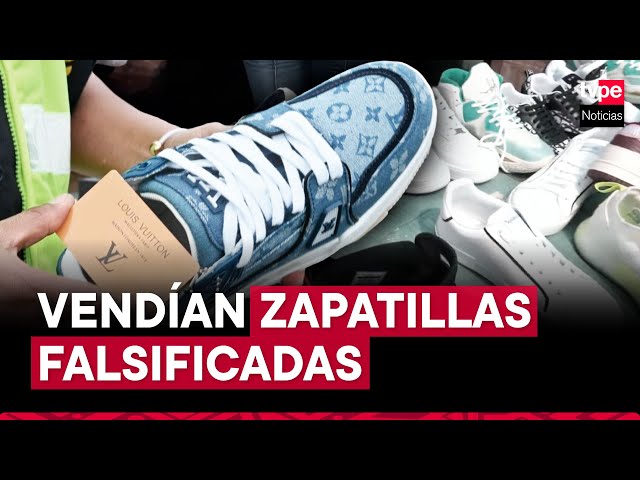 Chorrillos: PNP incauta cientos de zapatillas de contrabando