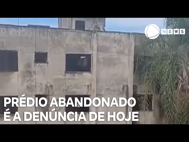 Record News contra a dengue: prédio abandonado em Itajaí é a denúncia de hoje