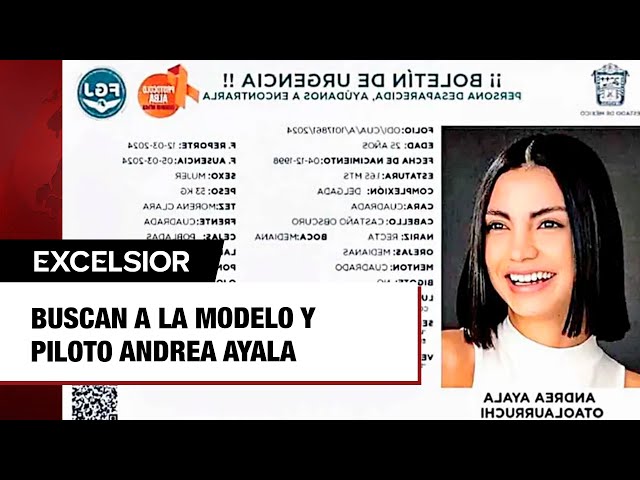 Buscan a la modelo y piloto Andrea Ayala Otaolaurruchi