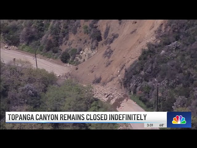 Topanga Canyon remains closed indefinitely