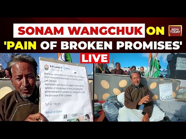 LIVE | Sonam Wangchuk Says Not Against Central Government, Ask To Keep Promises | Ladakh Protest