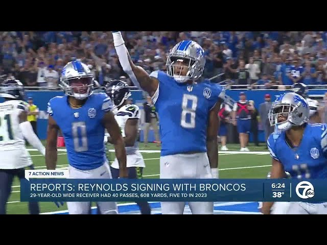 Former Lions WR Josh Reynolds signing with Broncos
