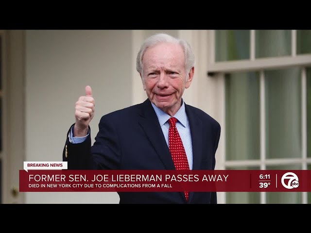 Former US Sen. Joe Lieberman dead at 82