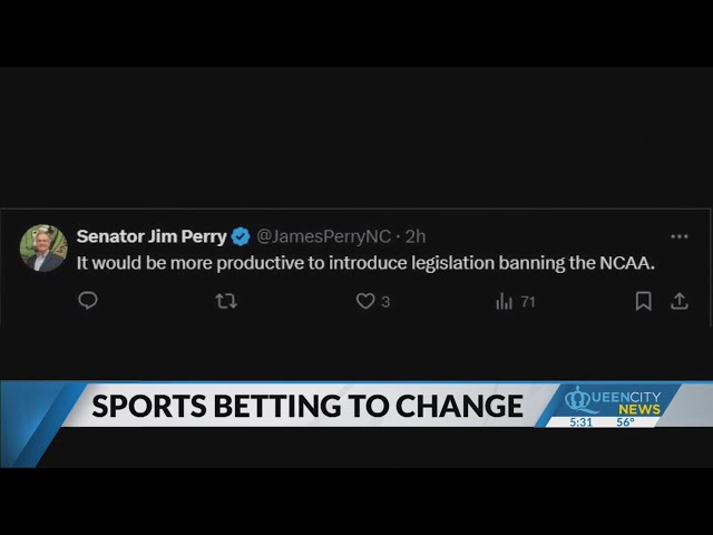 NCAA wants NC to make change in sports betting