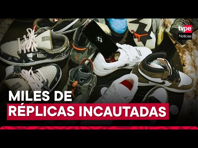 San Borja:  incautan 2400 pares de réplicas de exclusivas zapatillas