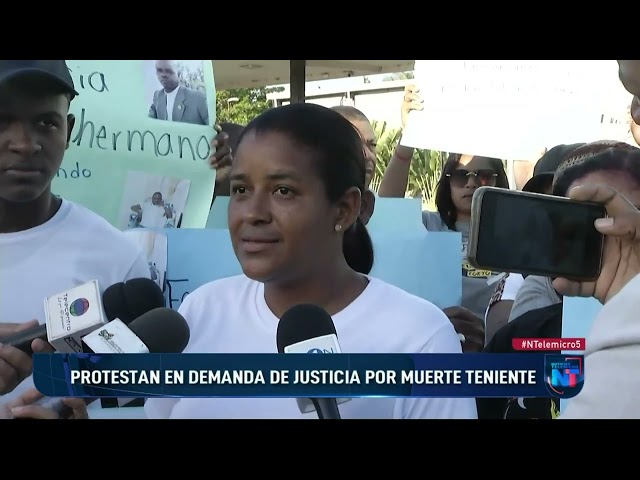 Protestan en demanda de justicia por muerte de teniente