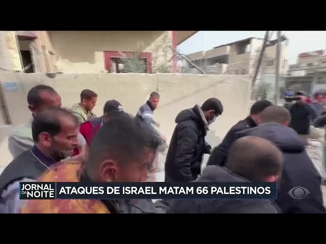 Ataques de Israel matam 66 palestinos